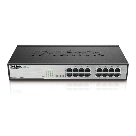 16-Port Fast Ethernet Unmanaged Switch DSS-16+