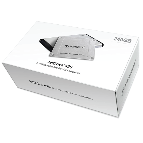 Transcend 240GB 2.5-Inch JetDrive 420 SATA III 6Gb/S For Mac SSD