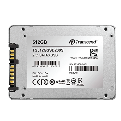Transcend 512GB 230S SATA III 2.5 Inch Internal SSD