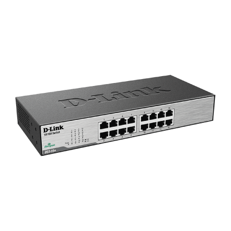 16-Port Fast Ethernet Unmanaged Switch DSS-16+