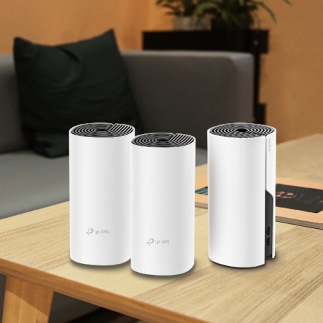 Deco M4 (3 pack) AC1200 Whole Home Mesh Wi-Fi System