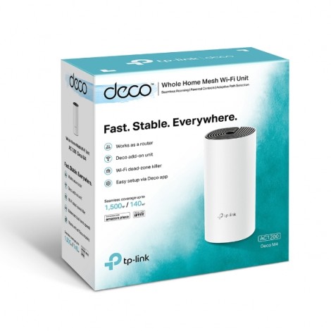 Deco M4(1 PACK) AC1200 Whole Home Mesh Wi-Fi System tp-link