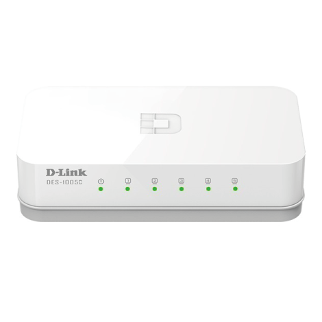 Dlink DES-1005C 5 Port 10/100M Unmanaged Desktop Switch
