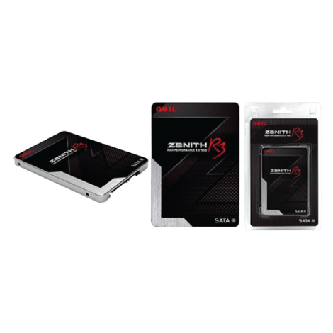 GEIL 120GB Zenith R3 SATA III 2.5 Inch Internal SSD Black