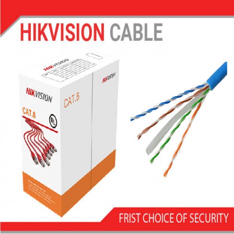 HIKVISION 305 m CAT6 UTP Network Cable Orange (Solid Copper, 0.565 mm, CM)