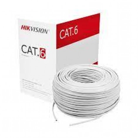 Hikvision Cat-6, 305 Meter  White Network Cable