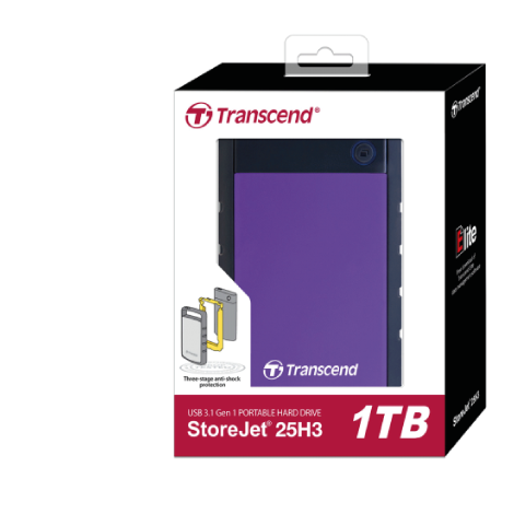 Transcend Portable StoreJet 25H3  (HDD) Purple